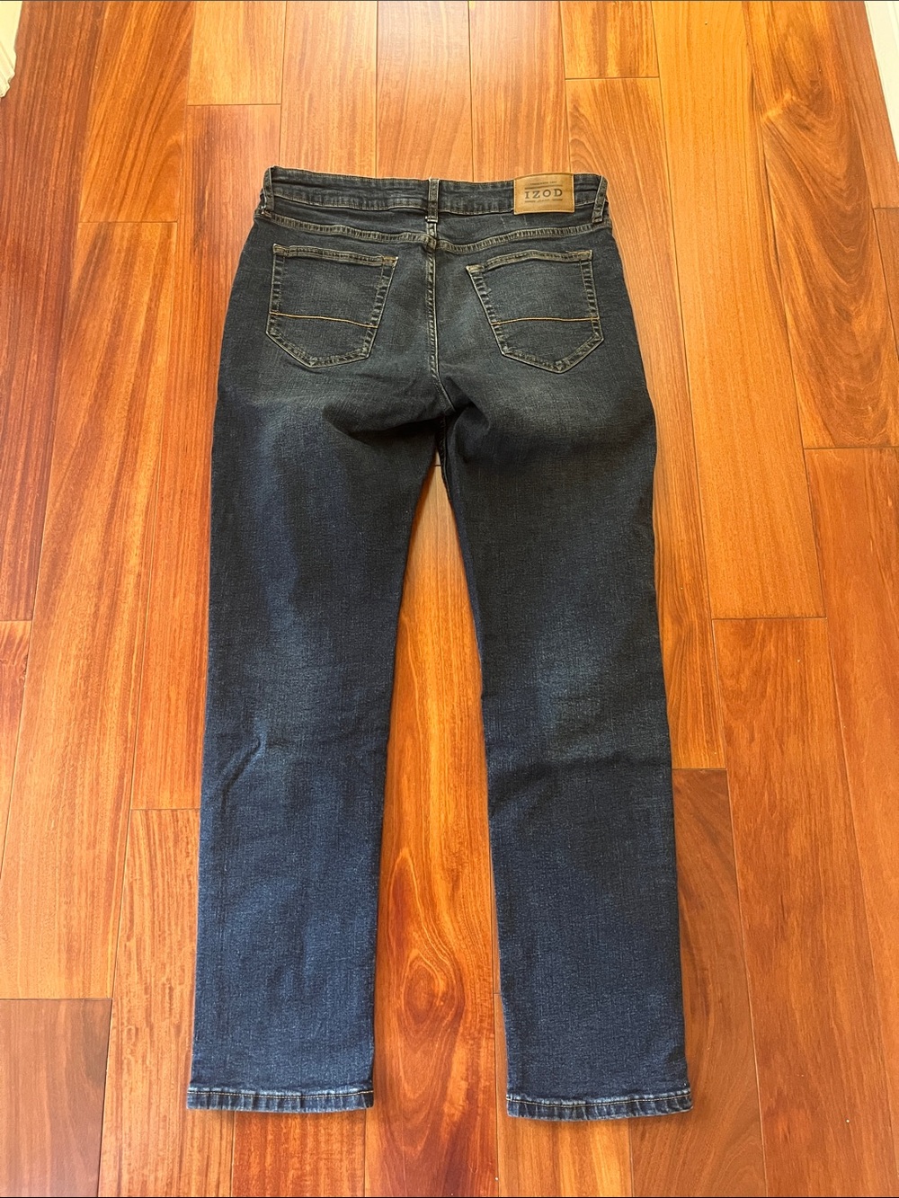 Izod Straight Fit Men's Jeans in Dark Blue - 34x32 - Picture 4 of 4